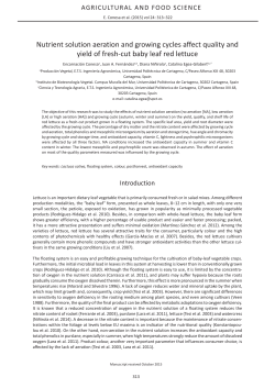 Nutrient solution aeration and growing cycles affect