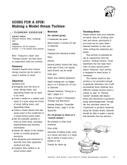 GOING FOR A SPIN: Making a Model Steam