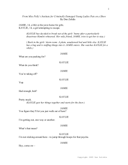 Miss Polly`s Institute for Criminally Damaged Young Ladies Puts on