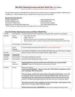 Day One: Opening Ceremony and Qual. Match Play v.2-27