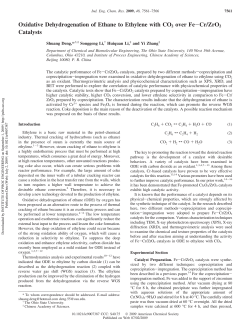Oxidative Dehydrogenation of Ethane to Ethylene with CO2 over Fe
