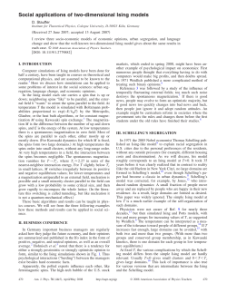 Social applications of two