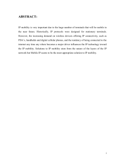 Mobile IP - GEOCITIES.ws