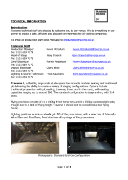 Technical Staff - Traverse Theatre