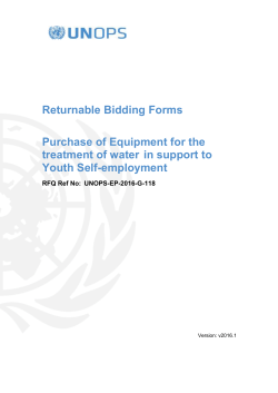 The following returnable forms are part of this RFQ and must be
