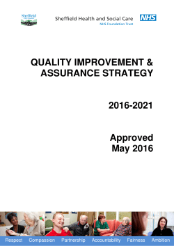 Quality Improvement and Assurance Strategy