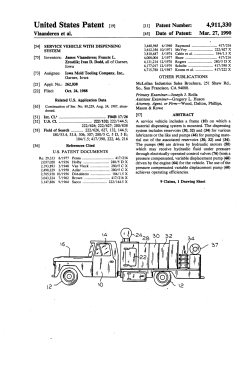 Service vehicle with dispensing system