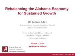 Rebalancing the Alabama Economy for Sustained Growth