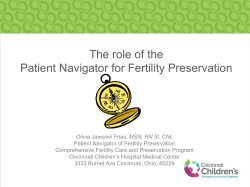 The Patient Navigator of Fertility Preservation