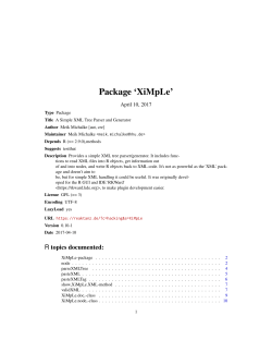 Package `XiMpLe`