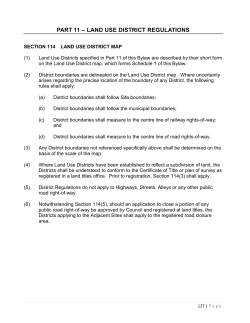 Section 114 - Land Use District Map