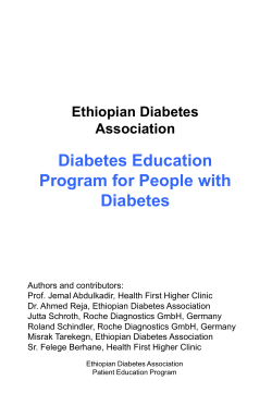 Patient Education - Ethiopian Diabetes Association