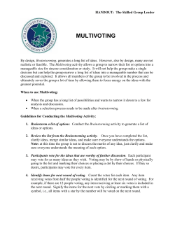 Multi-Voting
