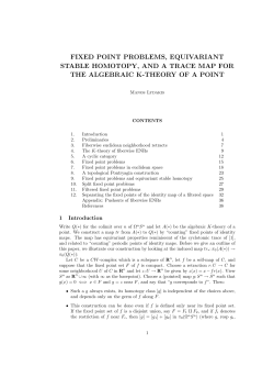fixed point problems, equivariant stable homotopy, and a trace map