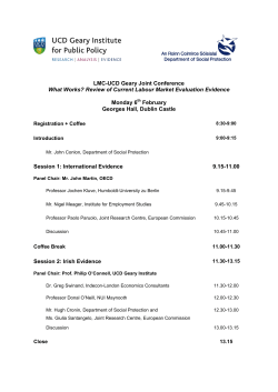 LMC-UCD Geary Joint Conference