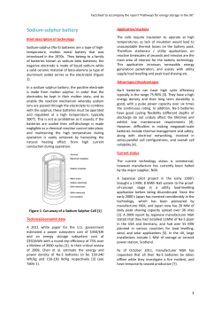Na-S Battery - Centre for Low Carbon Futures