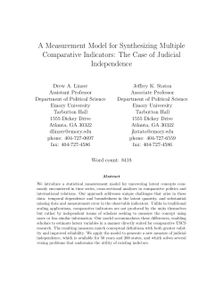 A Measurement Model for Synthesizing Multiple Comparative