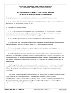 DoDEA Form 6600.1-F1, DoDEA Computer and Internet Access