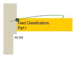 Feed Classifications