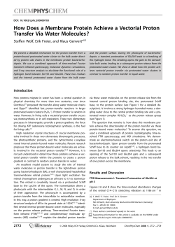 How Does a Membrane Protein Achieve a Vectorial Proton Transfer