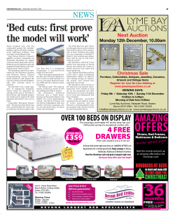 Bed cuts: first prove the model will work