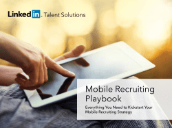Mobile Recruiting Playbook - LinkedIn Business Solutions