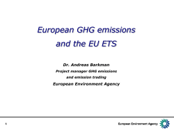 Carbon credits accounting/trading in the EU