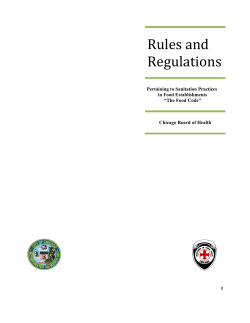 Rules and Regulations