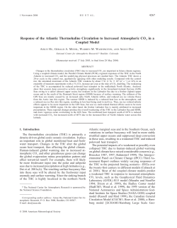 Response of the Atlantic Thermohaline Circulation to Increased