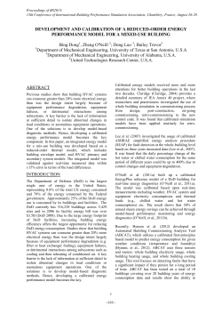 Development And Calibration Of A Reduced