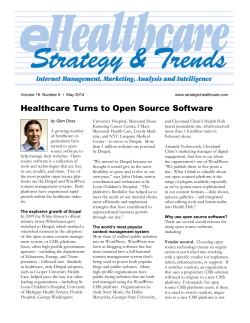 Healthcare Turns to Open Source Software
