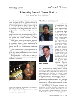 Reinventing Personal Glucose Devices