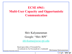 shiv rpi - RPI ECSE - Rensselaer Polytechnic Institute