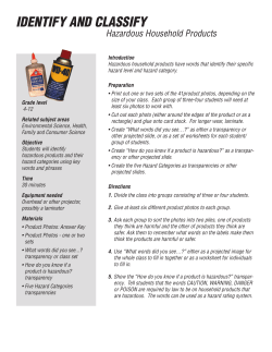 Identify and Classify Hazardous Househhold