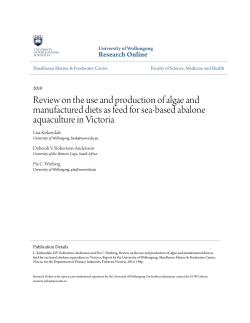 Review on the use and production of algae and