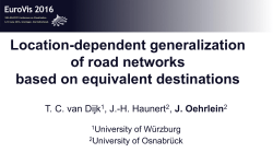 Location-dependent generalization of road