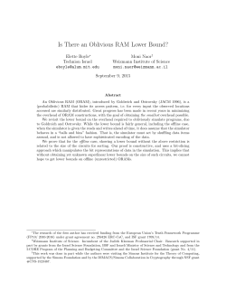 Is There an Oblivious RAM Lower Bound?