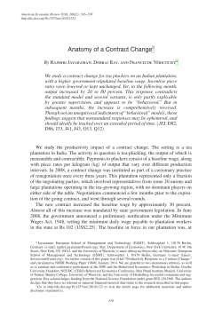 Anatomy of a Contract Change - Department of Economics