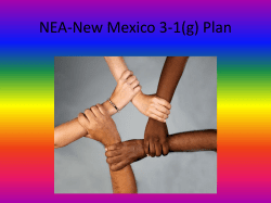 State Goal is Determined by the US Census - NEA