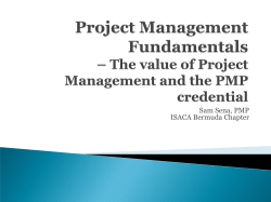 Project Management Institute (PMI) Certifications