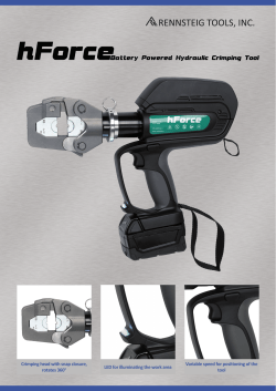 Crimping head with snap closure, rotates 360&deg; LED for illuminating