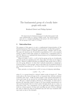 The fundamental group of a locally finite graph with ends
