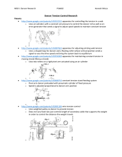 Tension Control Research