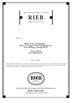 Mind Your Language! : Role of Target Firm Language in Post