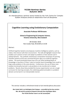 Cognitive Learning using Evolutionary Computation