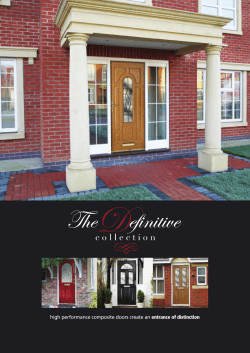 Composite Door Brochure - DR Foster Windows and Doors