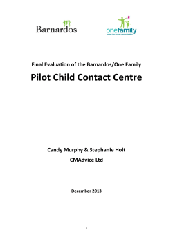 Pilot Child Contact Centre