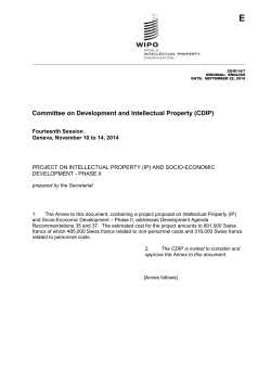 and Socio-Economic Development &ndash; Phase II