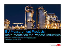 BU Measurement Products Instrumentation for Process