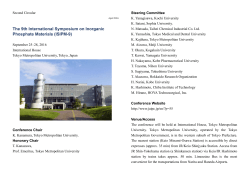 The 9th International Symposium on Inorganic Phosphate Materials